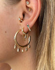 Dancing Sparkle Hoops - Gold