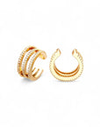 Triple Pave Cuff Set