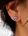 Peppermint Flower Studs