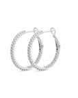 Dainty Moissanite Hoops - 25mm
