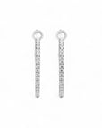Dainty Moissanite Hoops - 25mm