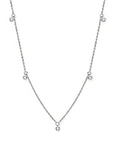 Dancing Moissanites Necklace - Platinum