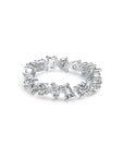 Multishape White Sapphire Eternity - Platinum
