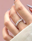 Multishape White Sapphire Eternity - Platinum