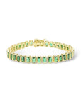 Emerald Cut Bezel Tennis