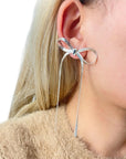 Coquette Drop - Long - Silver