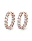 Yummy Moissanite Hoops - Rose Gold