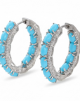 Turquoise Candy Hoops