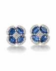 Pre-Order Natural Blue Sapphire Cutie Flower Studs