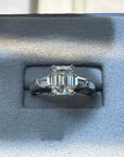 Classic Emerald Engagement Ring - 925