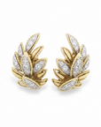 Leaf Two Tone Stud