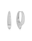Sugar Drip Hoops - Platinum