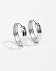 Classic Chunky Hoops - Platinum