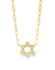 Paperclip Maguen David - Gold