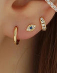 Tiny Evil Eye Stud