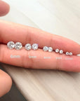 Mini Diamond Studs - Martini Setting