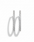 Oval Diamond Hoops