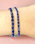 Oval Sapphire Tennis