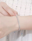 Bezel Moissanite Tennis Bracelet - 2mm