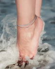 Double Tennis Anklet