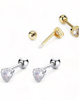 Heart Studs