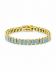 Turquoise Toffee Tennis Bracelet
