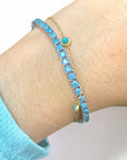 Turquoise Tennis Bracelet - 925 Silver