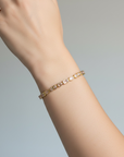 Bonbon Bezel Tennis Bracelet - White