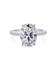 Oval Moissanite Engagement Ring