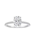 Oval Moissanite Engagement Ring