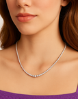 Graduated Tennis Necklace - Small