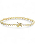 Heart Pave Tennis - Gold - Queens Candy