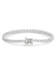 Heart Pave Tennis - Platinum - Queens Candy