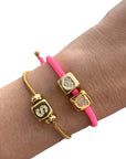Cutie Initial Metallic Bracelet