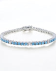 Turquoise Loves Diamonds Tennis (Brass)