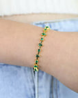 Green Multishape Bracelet