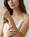 Pearl by the Yard Chain Bracelet - Silver