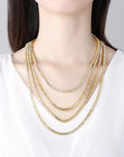 Gold 2mm Classic Tennis Necklace