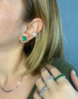 XL Emerald Stud Earring