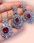 Ruby Queen Earrings