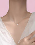 Touch of Light Solitaire Necklace