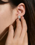 Crown Moissanite Stud