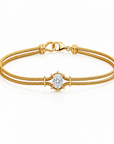 Macaron Drop Chain Bracelet - Gold Oval - Queens Candy