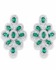 Emerald Sugar Garden Drop Earrings