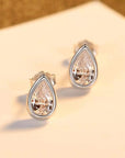 Cool Shape Studs & Necklace Set - Pear