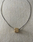 Cutie Initial Herringbone Necklace
