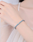 Turquoise Loves Diamonds Tennis (Brass)
