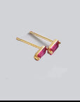 Baguette Stud Earrings