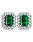 Small Emerald Studs