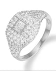 Baguette Pinky Ring - Gold or Silver